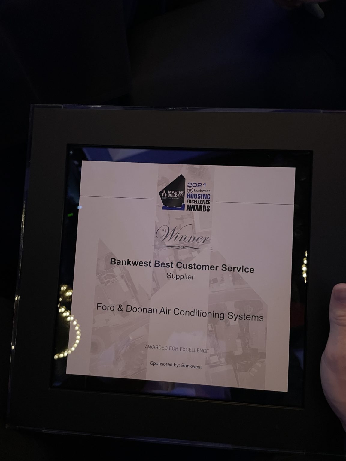 Ford & Doonan Win 2021 Master Builders Best Customer Service Award - Supplier