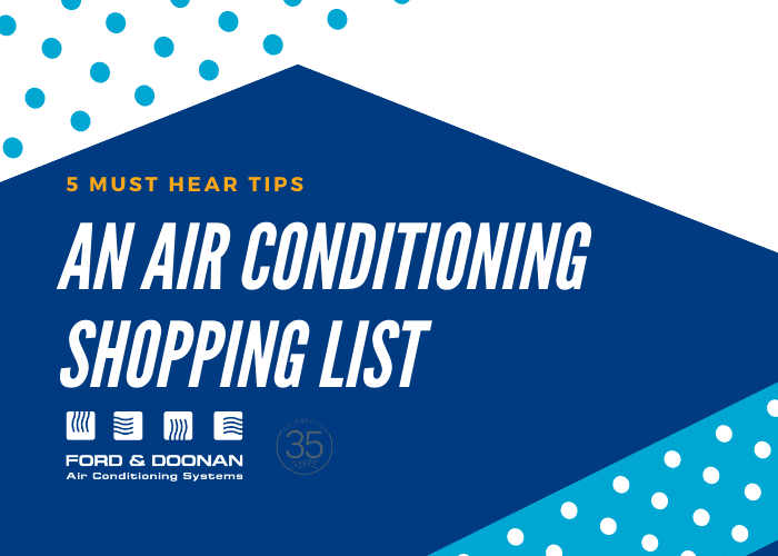 An Air Conditioning Shopping List